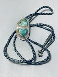 Jackson Seibert Vintage Native American Navajo Spiderweb Turquoise Sterling Silver Bolo Signed-Nativo Arts
