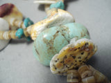 Impressive Santo Domingo Native American Turquoise Spiny Oyster Jacla Necklace-Nativo Arts