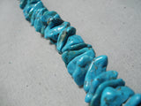 Dramatic Vintage Navajo Turquoise Necklace Native American Old-Nativo Arts