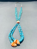 Native American Important Graduating Turquoise Width Vintage Santo Domingo Necklace-Nativo Arts