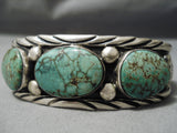 For Large Wrist Vintage Native American Navajo Royston Turquoise Sterling Silver Bracelet Old-Nativo Arts