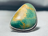 Excellent Vintage Native American Navajo Royston Turquoise Sterling Silver Ring-Nativo Arts