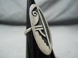 Expressive Vintage Hopi Sterling Silver Ring Native American Old-Nativo Arts