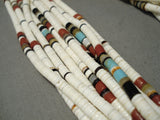 Native American Important Coriz Family Santo Domingo Turquoise Shell Necklace-Nativo Arts