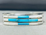 Drop Dead Gorgeous Vintage Native American Navajo Turquoise Sterling Silver Bracelet-Nativo Arts