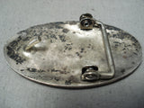 Emery Holmes Magnificent Native American Hopi Sterling Silver Buckle-Nativo Arts