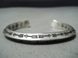 Important Sunny Reeves Vintage Native American Navajo Sterling Silver Bracelet-Nativo Arts