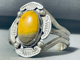 Gery Ramone Sturdy Domed Honeybee Jasper Sterling Silver Bracelet-Nativo Arts