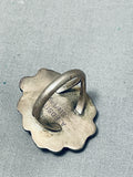 Edsitty Family Vintage Native American Navajo Turquoise Sterling Silver Ring Signed-Nativo Arts