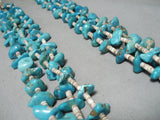 Magnificent Vintage Native American Navajo Royston & Old Kingman Turquoise Necklace-Nativo Arts
