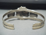 Amazing Vintage Native American Navajo #8 Turquoise Sterling Silver Bracelet-Nativo Arts