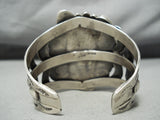 Important Kee Vintage Native American Navajo Turquoise Sterling Silver Bracelet-Nativo Arts