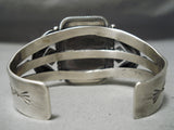 Important Vintage Native American Navajo Stanley Parker Turquoise Sterling Silver Bracelet-Nativo Arts
