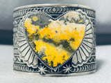 The Most Unique Ever Native American Navajo Honeybee Jasper Sterling Silver Bracelet-Nativo Arts