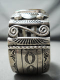 Jeff James Vintage Native American Navajo Royston Turquoise Sterling Silver Bracelet-Nativo Arts