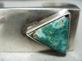 Unique Contemporist Vintage Native American Navajo Turquoise Sterling Silver Bracelet-Nativo Arts