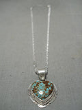 Exquisite Vintage Navajo #8 Turquoise Sterling Silver Native American Necklace-Nativo Arts