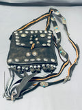 Authentic Very Rare Vintage Native American Navajo Turquoise Sterling Silver Purse-Nativo Arts
