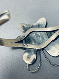 Extreme Detail Vintage Native American Navajo Brown Family Shell Sterling Silver Bracelet-Nativo Arts