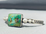 Superior Vintage Native American Navajo Royston Turquoise Sterling Silver Bracelet-Nativo Arts