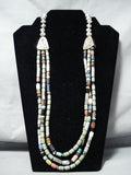 Best Authentic Vintage Native American Navajo Thomas Singer Turquoise Sterling Silver Necklace-Nativo Arts
