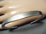 Very Important Authentic Vintage Native American Navajo Wes Willie Sterling Silver Bracelet-Nativo Arts