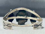 Very Old Vintage Native American Navajo Royston Button Love Sterling Silver Bracelet-Nativo Arts