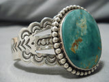Huge Vintage Native American Navajo Royston Turquoise Sterling Silver Bracelet-Nativo Arts