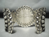 Heavy Coin San Felipe Sterling Silver Bracelet Cuff-Nativo Arts