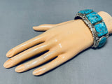 Very Important Vintage Native American Navajo Ben Begaye Sterling Silver Turquoise Bracelet-Nativo Arts