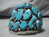 Best Vintage Native American Navajo Tommy Tso Turquoise Sterling Silver Bracelet Old Cuff-Nativo Arts