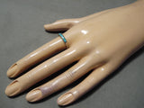 Wonderful Vintage Navajo Turquoise Sterling Silver Ring Native American-Nativo Arts