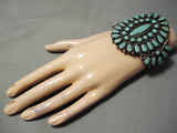 Museum Vintage Native American Navajo Carico Lake Turquoise Sterling Silver Bracelet-Nativo Arts