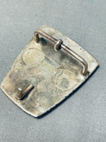 Native American Important Lee Epperson Vintagr Cherokee Lapis Sterling Silver Buckle-Nativo Arts