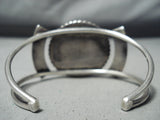 Flowers Of Turquoise Vintage Native American Zuni Sterling Silver Bracelet Old-Nativo Arts