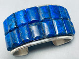 One Of The Best Ever Native American Lapis Sterling Silver Bracelet-Nativo Arts