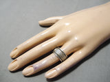 Expressive Vintage Native American Navajo 14k Gold And Sterling Silver Ring Old-Nativo Arts