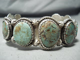 Stunning Navajo Native American Turquoise Sterling Silver Bracelet-Nativo Arts