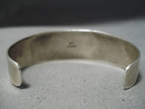 Impressive Vintage Navajo Sleeping Beauty Sterling Silver Bracelet Native American-Nativo Arts