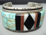 Best Vintage Native American Navajo Charles Loloma Student Turquoise Sterling Silver Bracelet-Nativo Arts