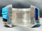 Important Veteran Native American Navajo Codetalkers Turquoise Sterling Silver Bracelet-Nativo Arts