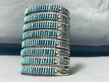 One Of The Best Ever Made Vintage Native American Zuni Turquoise Sterling Silver Bracelet-Nativo Arts