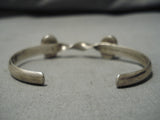 Stunning Vintage Navajo Sterling Silver Native American Bracelet Cuff-Nativo Arts