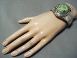 Stunning Navajo Damale Turquoise Sterling Silver Bracelet Native American-Nativo Arts