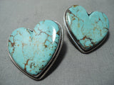 Fabulous Navajo Royston Turquoise Sterling Silver Earrings Native American-Nativo Arts