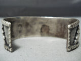 Very Unique Vintage Native American Navajo Royston Turquoise Inlay Sterling Silver Bracelet-Nativo Arts