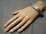 Important Vintage Navajo Stan Parker Sterling Silver Native American Bracelet-Nativo Arts