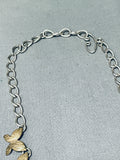 Very Rare Livingston Family Vintage Native American Navajo Gold Sterling Silver Necklace-Nativo Arts