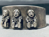 Very Intricate Vintage Native American Navajo Sterling Silver Bracelet-Nativo Arts