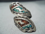 Fantastic Vintage Navajo Turquoise Sterling Silver Ring Native American Old-Nativo Arts